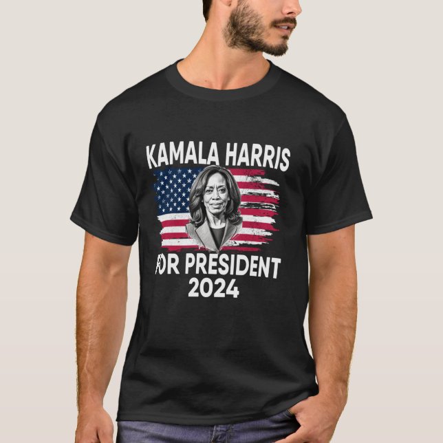 T-shirt Kamala Harris pour le président américain Dem Drap (Devant)