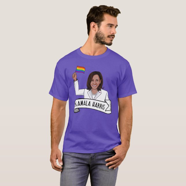 T-shirt Kamala Harris Pride (Devant entier)