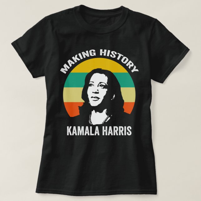 T-shirt Kamala Harris raconte l'histoire (Design devant)