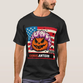T-shirt KAMALA HARRIS Retro Halloween Jack o LanterT-Shirt