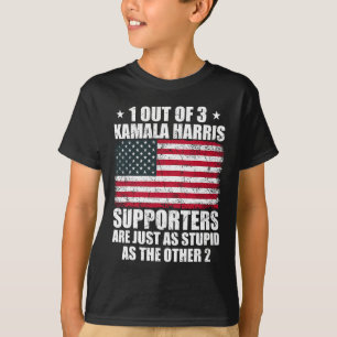 T-shirt Kamala Harris Stupide plaisanterie Drapeau América