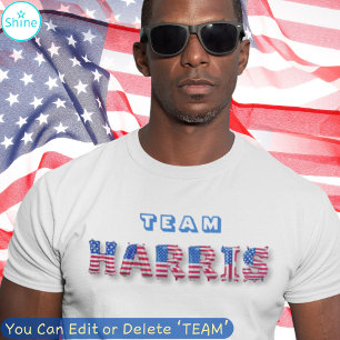 T-shirt Kamala Harris TEAM HARRIS USA - Lettres de ballons