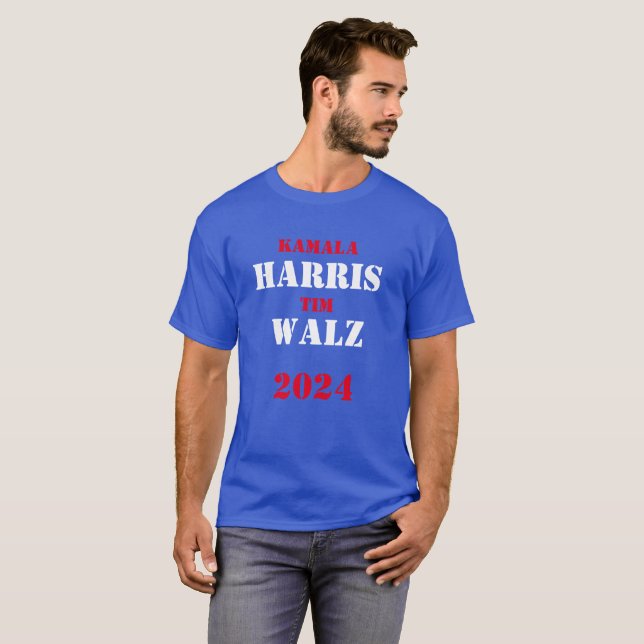 T-shirt Kamala Harris Tim Walz 2024 (Devant entier)