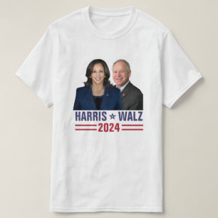 T-shirt Kamala Harris Tim Walz 2024 Président Vice Photos