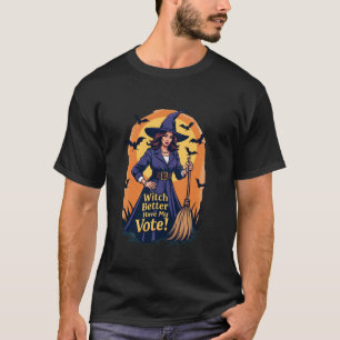 T-shirt Kamala Harris Waltz 2024 Halloween Witch Better Ha