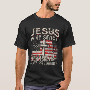 T-shirt Kamala Jesus Est Mon Sauveur Harris Est Mon Présid