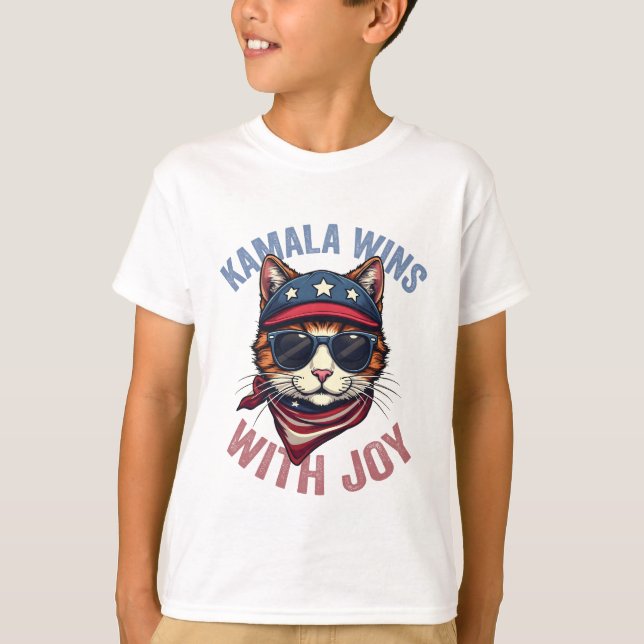 T-shirt Kamala remporte l'élection de Joy Harris Walz (Devant)