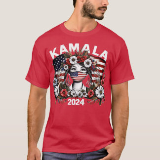 T-shirt Kamala Vintage Floral Feminine First Femme 2