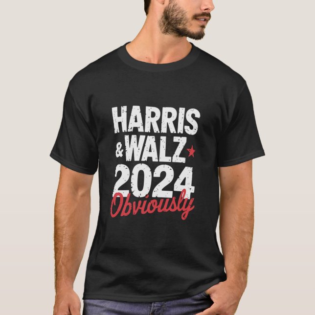 T-shirt Kamala Walz Évidemment 2024 Harris Waltz 2024 (Devant)
