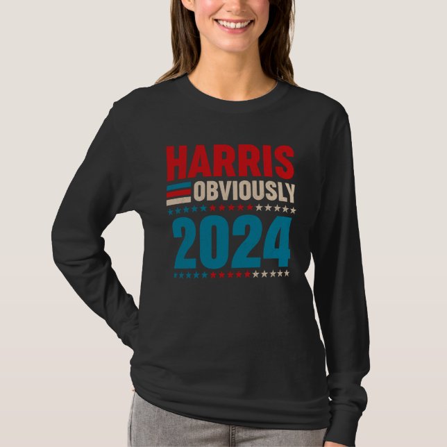 T-shirt Kamala Walz Évidemment 2024 Harris Waltz 2024 (Devant)