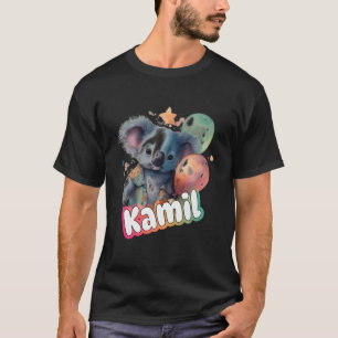 T-shirt Kamil - Nom Du Petit Garçon Avec Cute Koala