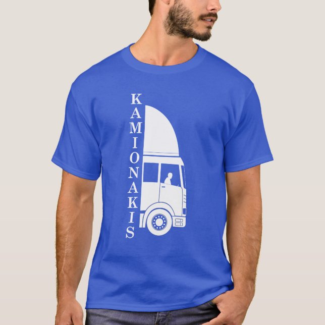 T-shirt Kamionakis (conducteur de camion) (Devant)