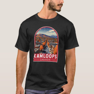 T-shirt Kamloops Canada Travel Art Vintage