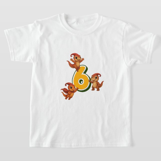 T-shirt Kammli Dino Birthday Shirt – 6 years   (Poser)