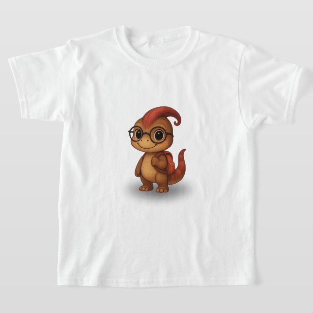 T-shirt Kammli the Dino Girl – Back to School Kids’ Shirt (Poser)