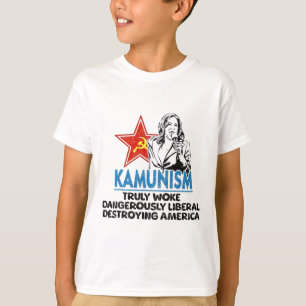 T-shirt Kammunisme Anti Kamala Votez Trump 2024 Drôle Poli