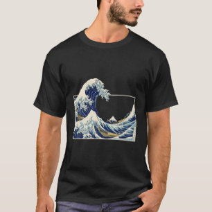 T-shirt Kanagawa Art Japonais La Grande Vague Aesth Vintag