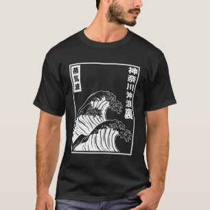 T-shirt Kanagawa Vague japonaise Vaporwave Culture esthéti