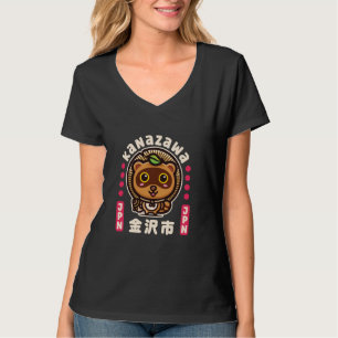 T-shirt Kanazawa Ville Japon Amateur Tanuki Japonais Raton