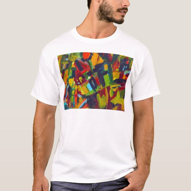 T-shirt Kandinsky 304 Oeuvre Abstraite colorée (Devant)