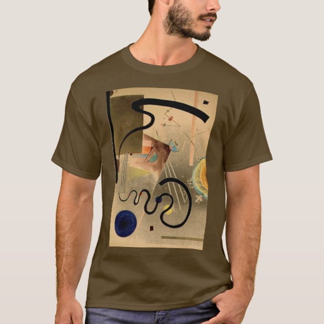 T-shirt Kandinsky Abstrait oeuvre Brown (Devant)