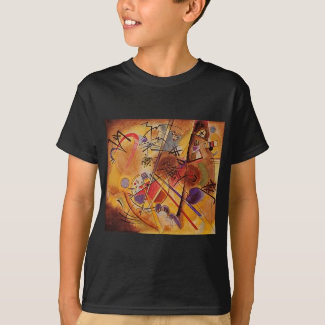 T-shirt Kandinsky Brown jaune bleu rouge (Devant)
