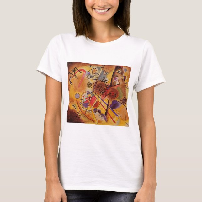 T-shirt Kandinsky Brown jaune bleu rouge (Devant)
