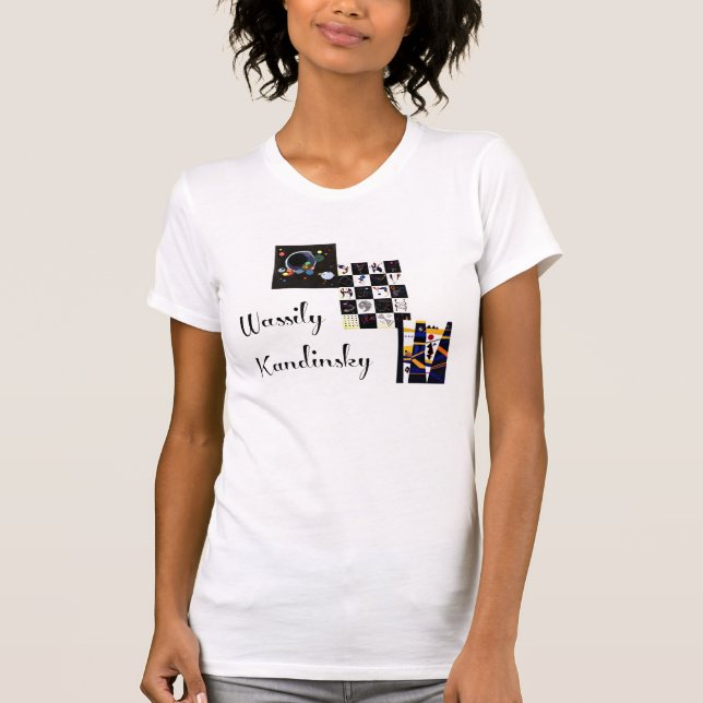 T-shirt Kandinsky - Collage de ses œuvres d'art (Devant)