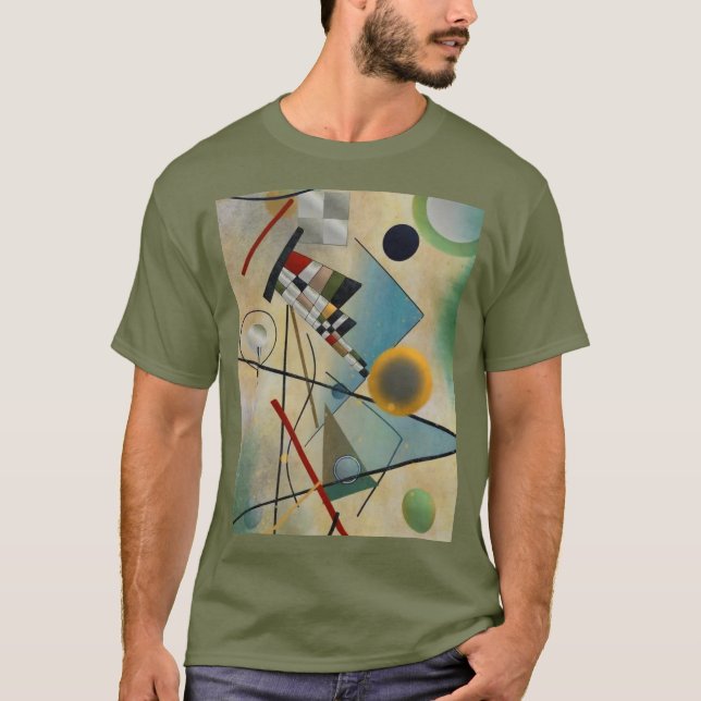 T-shirt Kandinsky Composition Peinture Abstraite (Devant)