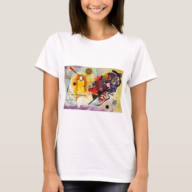 T-shirt Kandinsky jaune bleu (Devant)