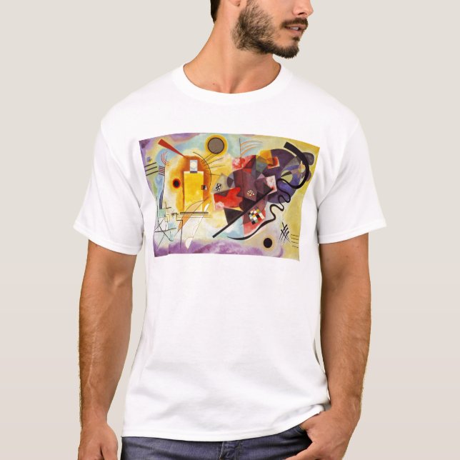 T-shirt Kandinsky jaune bleu (Devant)