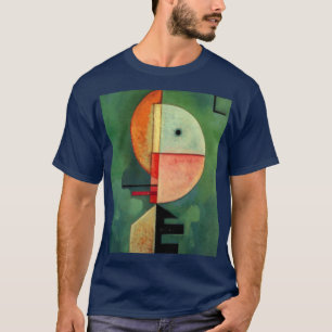 T-shirt Kandinsky peinture Abstraite ascendante bleu marin