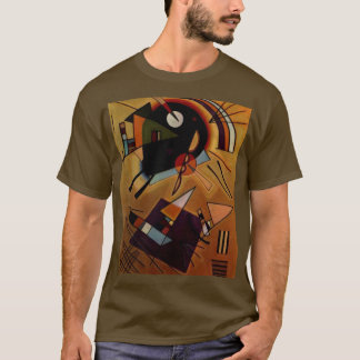 T-shirt Kandinsky peinture Abstraite couleur Brown