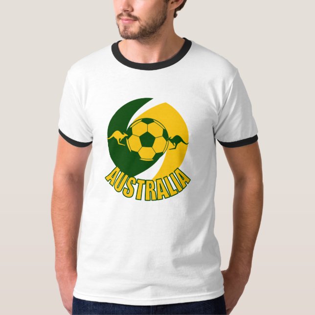 T-shirt Kanga de ballon de football de l'Australie (Devant)