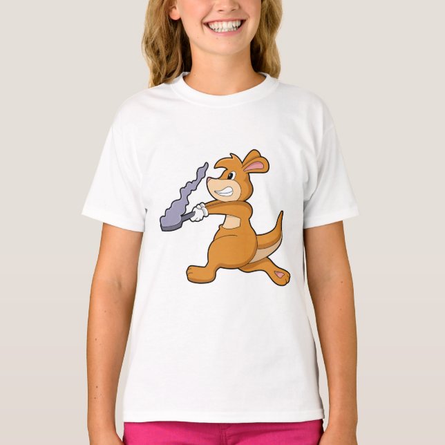 T-shirt Kangaroo as Cook (Devant)