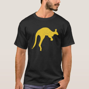 T-shirt Kangaroo Aussie Australie Roo Jaune Kangaroo