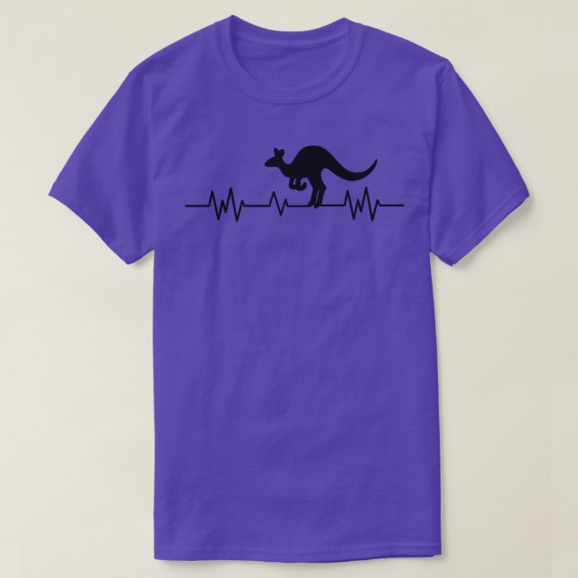 T-shirt Kangaroo Australia Pulse Hearse beat Australian Fu (Design devant)