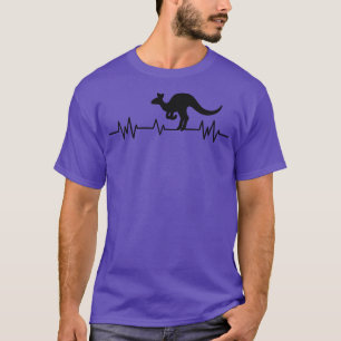 T-shirt Kangaroo Australia Pulse Hearse beat Australian Fu