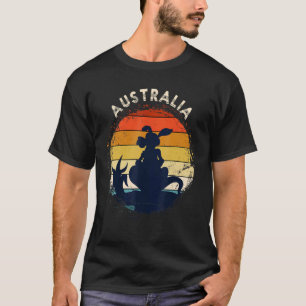 T-shirt Kangaroo Australie Animal Aussie Retro Australie