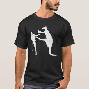 T-shirt Kangaroo Boxing Tee Australian Fier