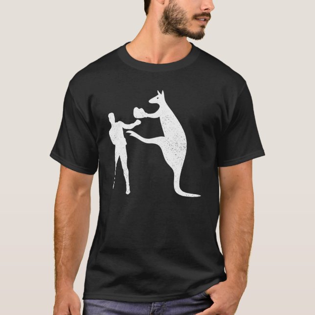 T-shirt Kangaroo Boxing Tee Australian Fier (Devant)