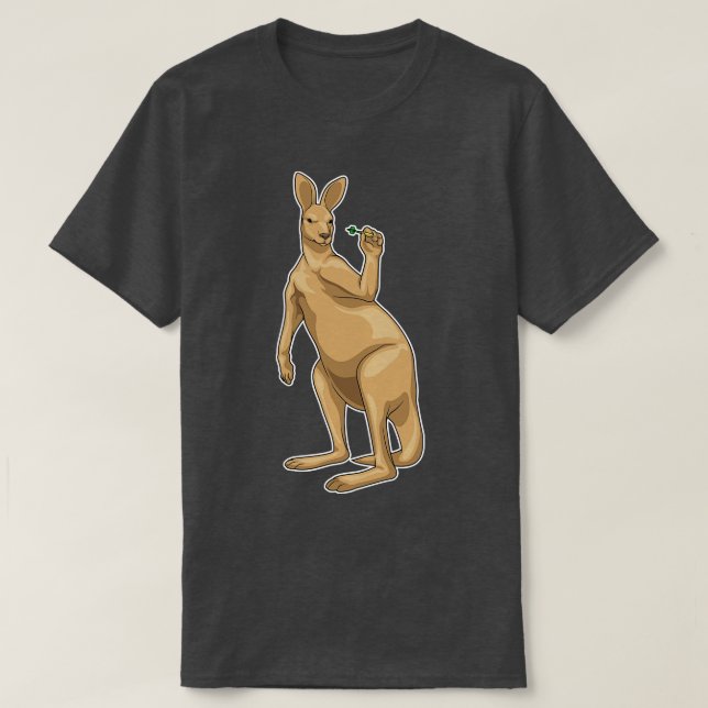 T-shirt Kangaroo Darts Dart (Design devant)