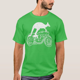 T-shirt Kangaroo équitation moto Australie moto vélo moto