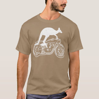 T-shirt Kangaroo équitation moto Australie moto vélo moto