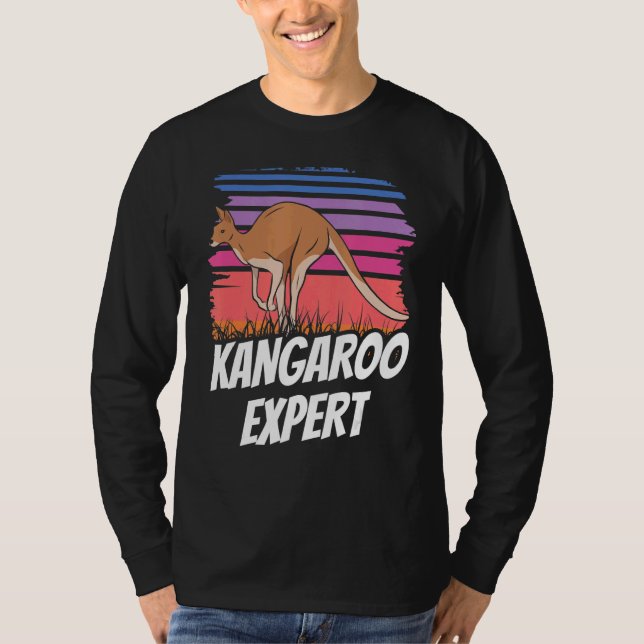 T-shirt Kangaroo Expert Australie Kangaroos Animal (Devant)