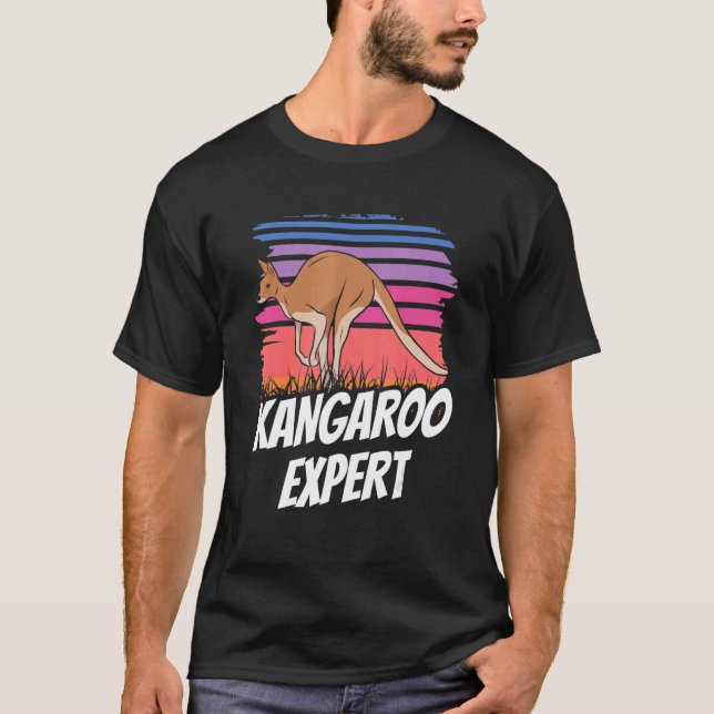 T-shirt Kangaroo Expert Australie Kangaroos Animal (Devant)