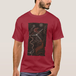 T-shirt Kangaroo & Goanna Australian Style Tee - shirts