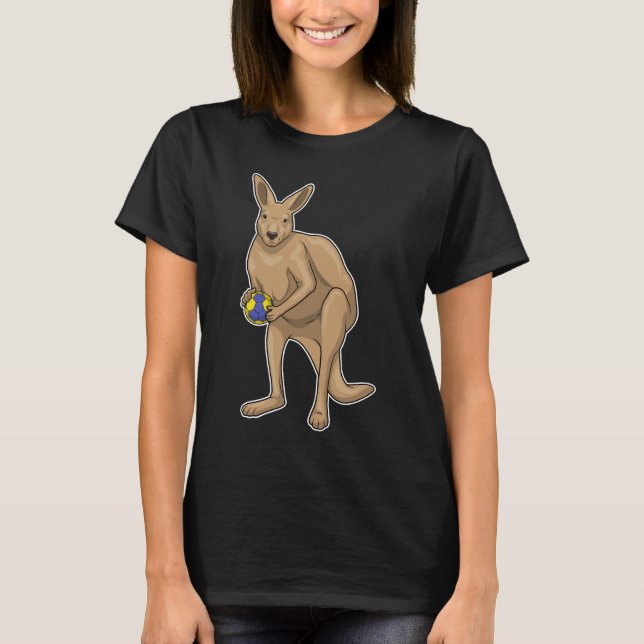 T-shirt Kangaroo Handball player Handball (Devant)