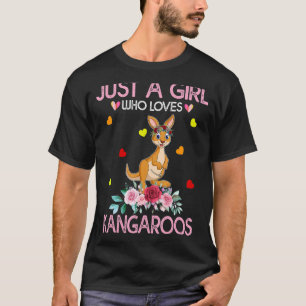 T-shirt Kangaroo Lover Femmes Cadeau Juste Une Fille Qui A