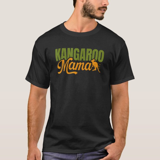 T-shirt Kangaroo Mama Australian Wildlife Kangaroo (Devant)